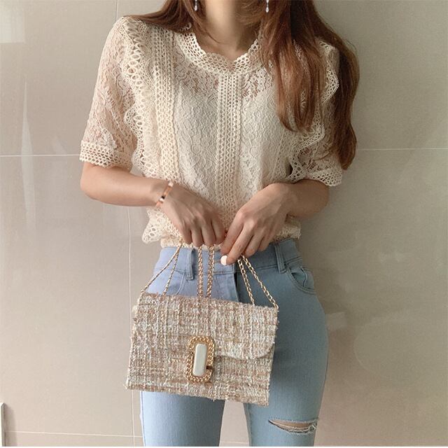 美人度アップ プリント ファッション ゆったり 全4色 半袖 Tシャツ＜F-11784＞