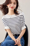 今季マストバイ ファッション カジュアル エレガント Tシャツ<F-6587>