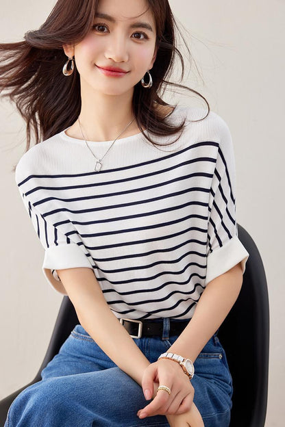 今季マストバイ ファッション カジュアル エレガント Tシャツ<F-6587>