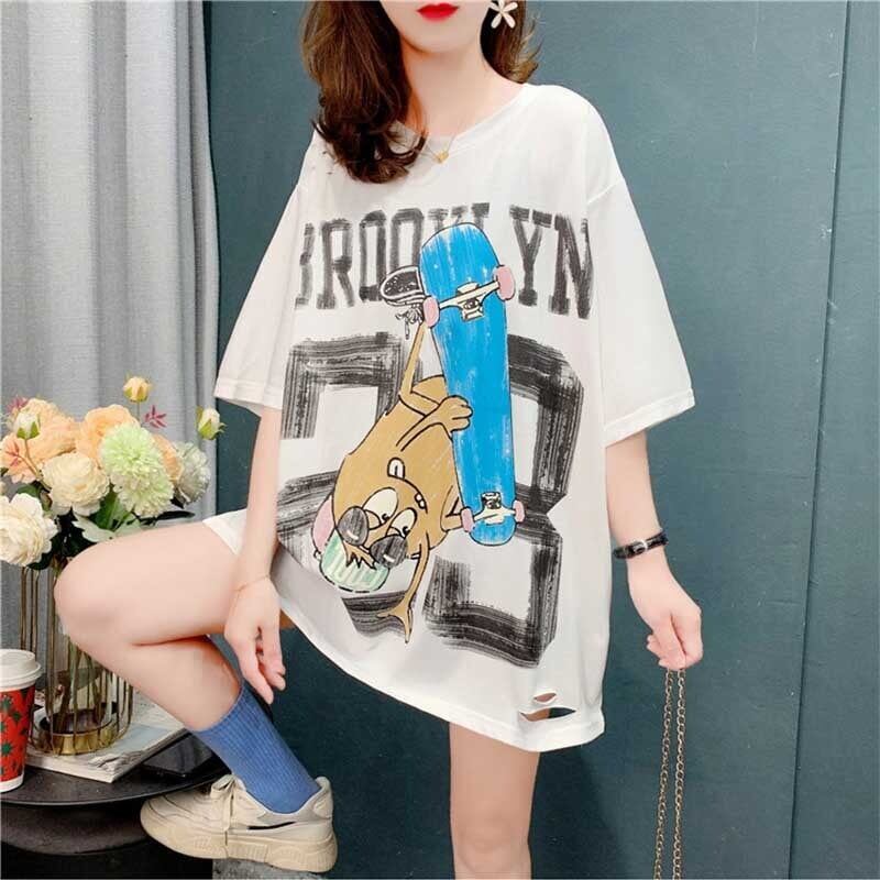 デザイン感   チャーミング Tシャツ カットソー＜F-3164＞