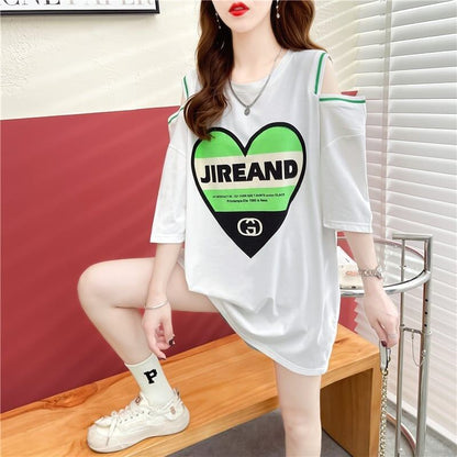 スタイリッシュ   一目惚れ Tシャツ カットソー＜F-3521＞