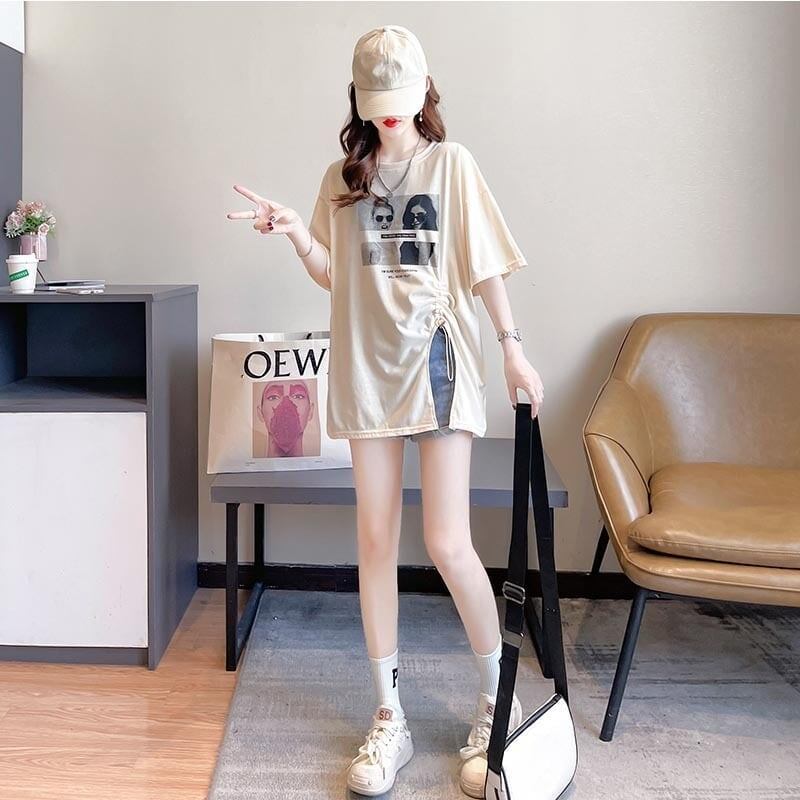 合わせやすい   チャーミング Tシャツ カットソー＜F-3651＞