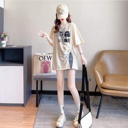 合わせやすい   チャーミング Tシャツ カットソー＜F-3651＞