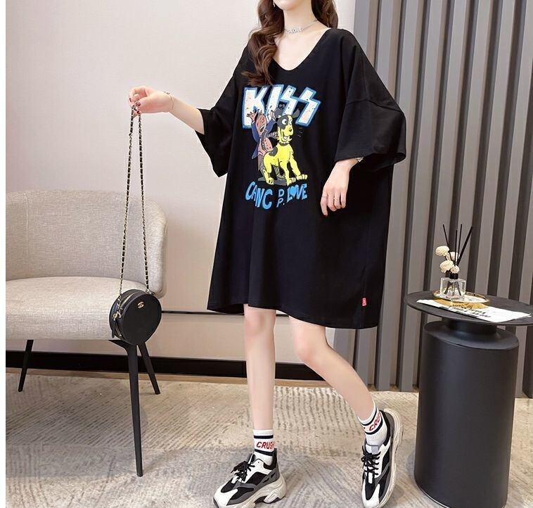 ファッション ゆったり プリント 全4色 半袖 Tシャツ＜F-11518＞