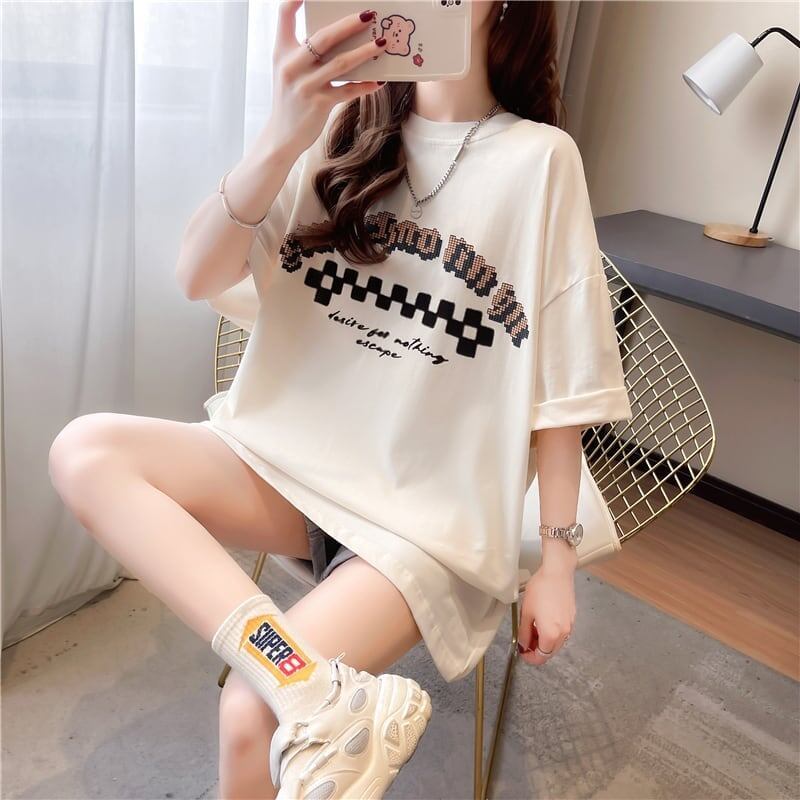 ゆったり感アップ   オシャレ度満点 Tシャツ カットソー＜F-3478＞
