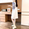 夏新作   スカラップスリーブ Tシャツ ゆったり 5分袖 ＜F-2854＞