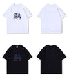 定番シンプル ルーズ カジュアル プリント全5色 半袖TシャツF-8763