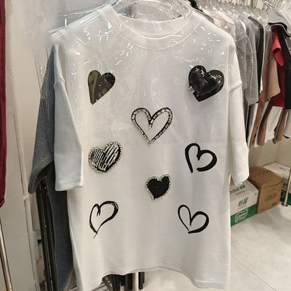 超人気 特別デザイン カジュアル ファッション プリント 全3色 半袖 Tシャツ F-8918