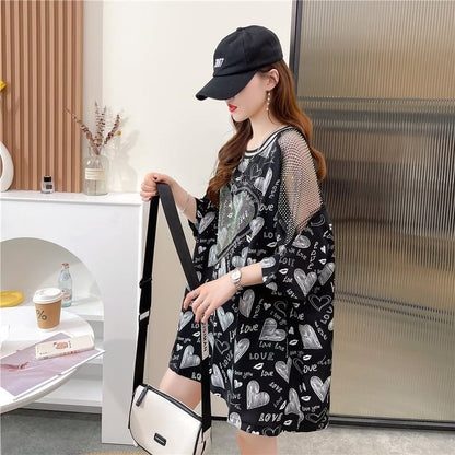高級ホットドリル半袖Tシャツ<F-3005>