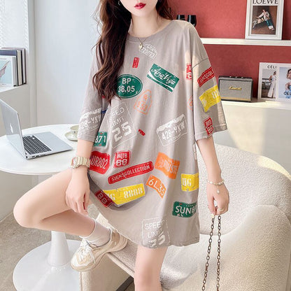 今季マストバイ 早い者勝ち 絶対流行 カジュアル 2色選択 Tシャツ<F-11563>