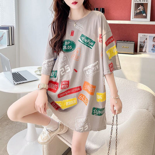 今季マストバイ 早い者勝ち 絶対流行 カジュアル 2色選択 Tシャツ<F-11563>