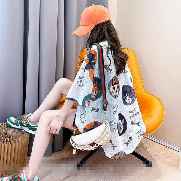 話題沸騰中 カジュアル 個性派 プリント 半袖Tシャツ＜F-8492＞