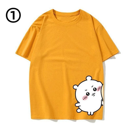 男女兼用 シンプル 着心地良い ゆったり Tシャツ F-13201