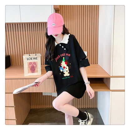 海外トレンド カジュアル 好感度UP 全3色 半袖 Tシャツ ＜F-11197＞