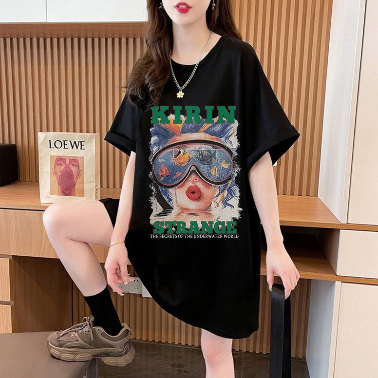【半額！期間限定！！】話題沸騰中 カジュアル アバンギャルド プリント 3色選択 半袖Tシャツ＜F-8581＞