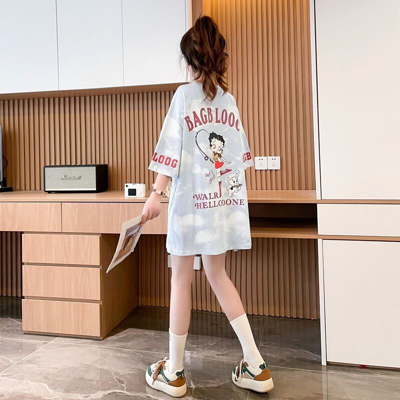 【半額！期間限定！！】超人気 プリント ロゴ ゆったり 3色 半袖Tシャツ＜F-8348＞