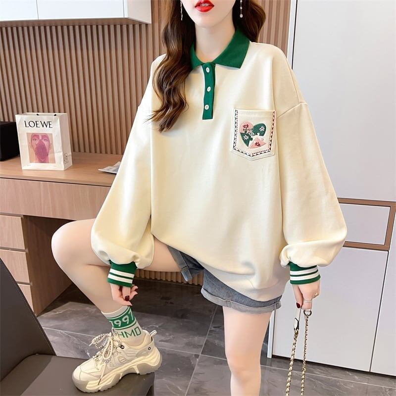 絶対欲しい   ポロネック スウェットトップス＜F-4049＞