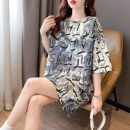 カジュアル   オシャレ度満点 Tシャツ カットソー＜F-3504＞