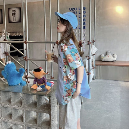 海外トレンド カジュアル 好感度UP 全3色 半袖 Tシャツ ＜F-12162＞