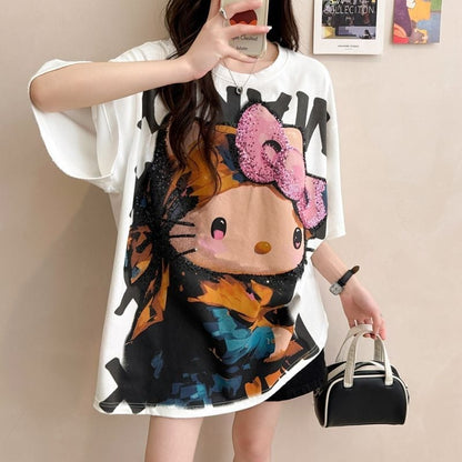 大人可愛い 好感度UP 海外トレンド カジュアル 全3色 半袖 Tシャツ ＜F-11121＞