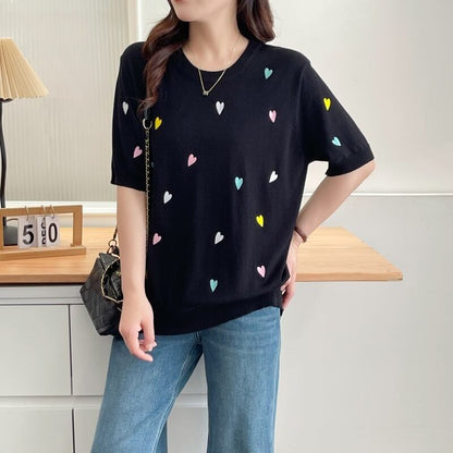 大活躍 好感度UP 海外トレンド カジュアル 全3色 半袖 Tシャツ ＜F-12038＞