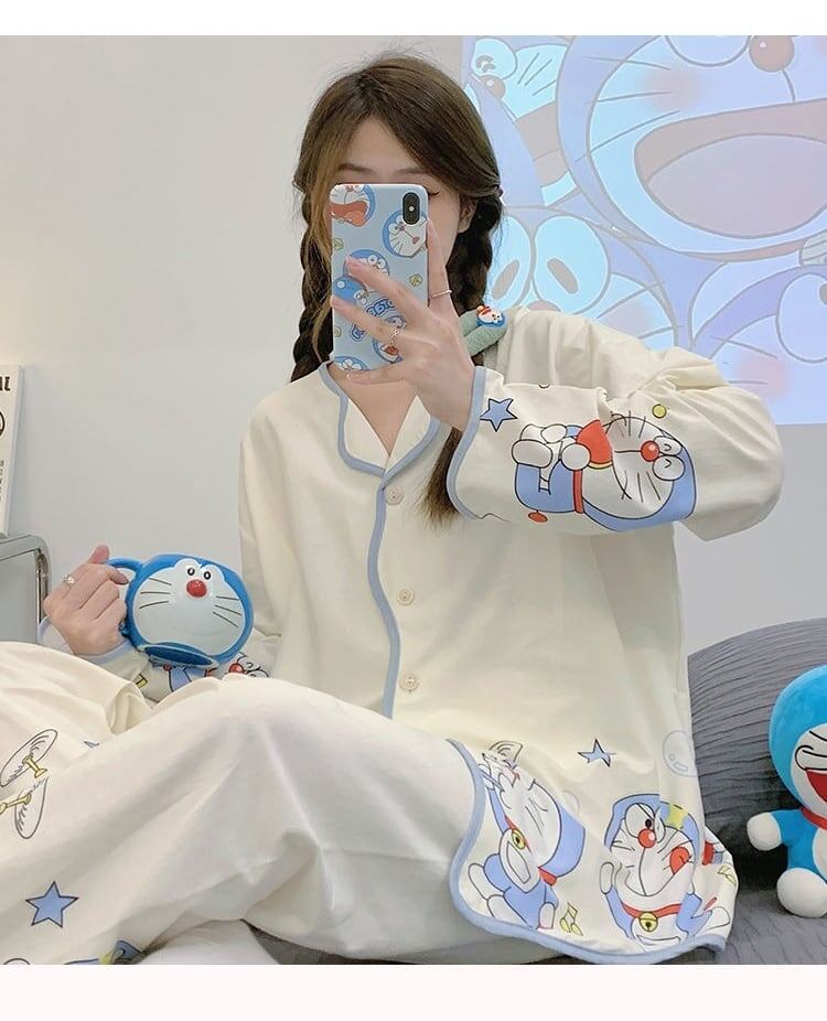 トップス+パンツセット パジャマ 組み合わせやすい F-6018