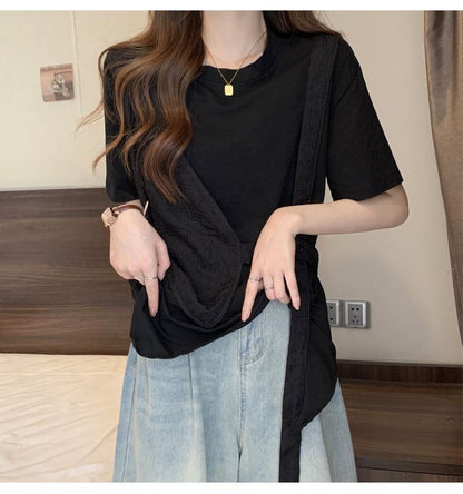 売れ筋 着回し力抜群 定番シンプル 売り切れ必至 全2色 Tシャツ <F-11999>