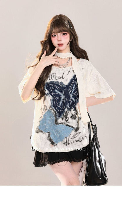 話題沸騰中 絶対流行 売れ筋 早い者勝ち カジュアル 2色選択 Tシャツ<F-11216>