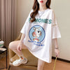 新商品 プリント ファッション ゆったり 全4色 半袖 Tシャツ＜F-11493＞