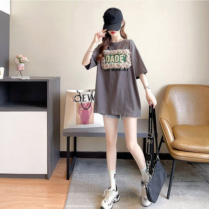 オシャレ度満点 3色選択可 高級感溢れる Tシャツ カットソー＜F-3255＞