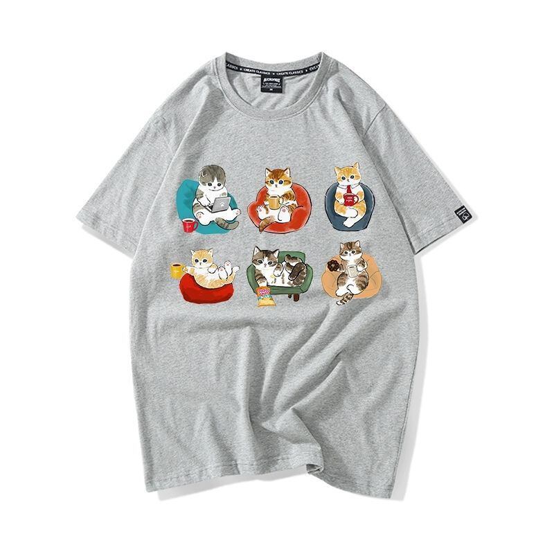 大好評 着心地良い 定番シンプル カジュアル プリント 全8色 半袖TシャツF-9314