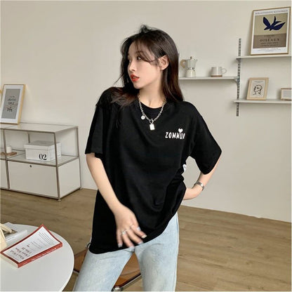 デザイン感   チャーミング Tシャツ カットソー＜F-3538＞