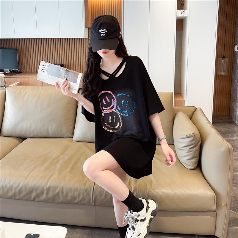 今季マストバイ スウィート 特別デザイン プリント 全2色 半袖Tシャツ<F-8538>
