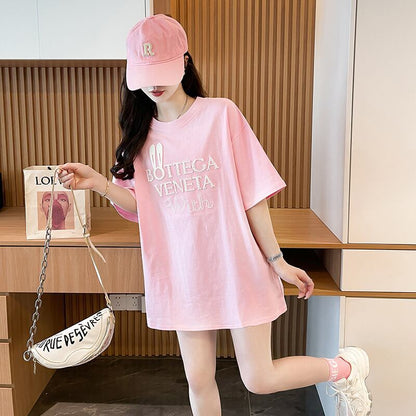 絶対欲しい 早い者勝ち 絶対流行 カジュアル 2色選択 Tシャツ<F-11707>