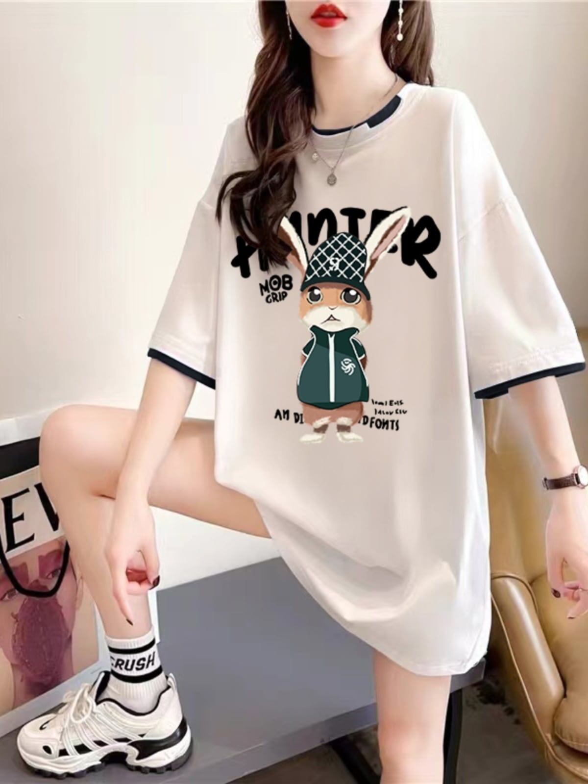 絶対欲しい プリント全4色 着心地抜群 Tシャツ カットソー＜F-8701＞