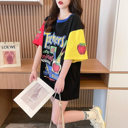 【半額！期間限定！！】カジュアル ルーズ キュート Tシャツ<F-6611>
