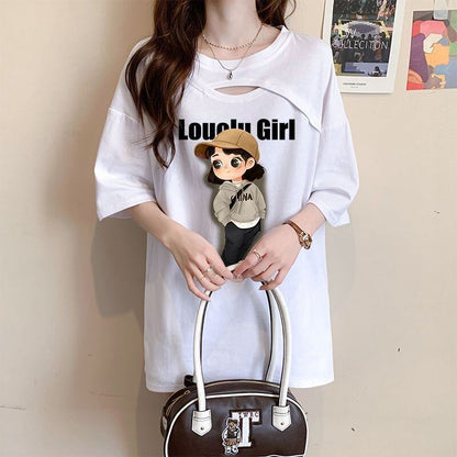 大人可愛い カジュアル キュート 全3色 半袖Tシャツ カットソー ＜F-8602＞