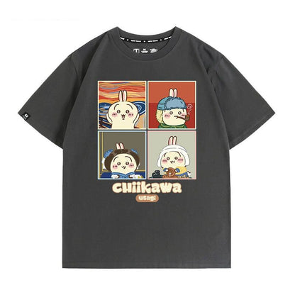 【半額！期間限定！！】ベストセラーアイテム！ カジュアルプリント全5色 早い者勝ち 半袖Tシャツ 男女兼用F-9124