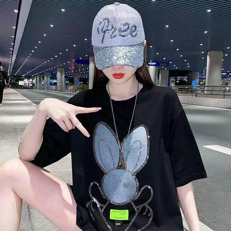 着回し力抜群 ホットダイヤモンド 新作 全2色 半袖Tシャツ カットソー ＜F-8703＞