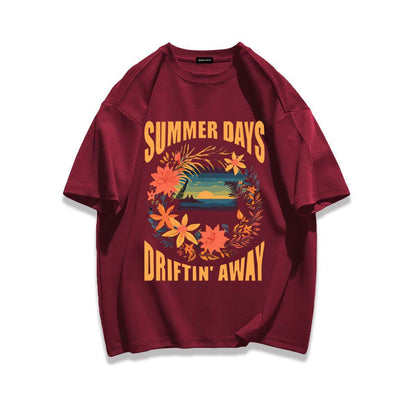 柔らかな肌触りで着心地も楽ちん アバンギャルド カジュアル プリント 全7色 半袖 Tシャツ F-9263