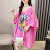 ファッション ゆったり プリント 全4色 半袖 Tシャツ＜F-11518＞