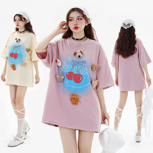 数量限定 ファッション アクティブも綺麗も叶う ゆったり 男女兼用 全3色 半袖Tシャツ＜F-9066＞