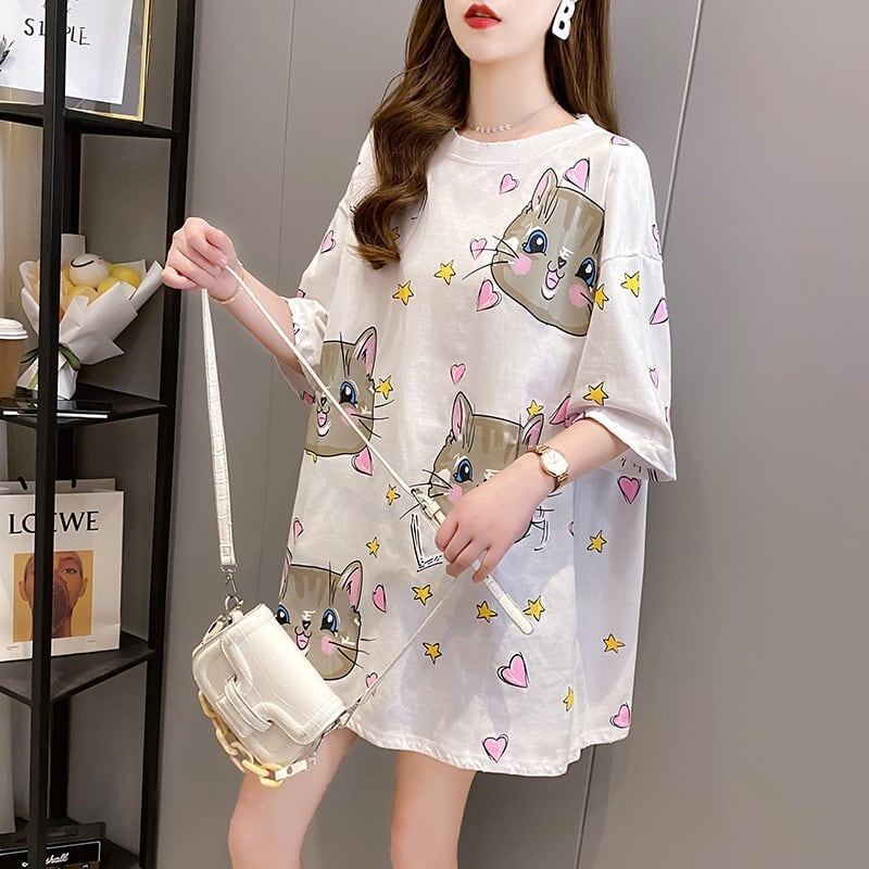 オシャレ度満点   一目惚れ Tシャツ カットソー＜F-3482＞