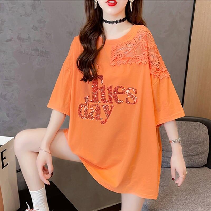 清純甘くて女子力UP   一目惚れ Tシャツ カットソー＜F-2950＞
