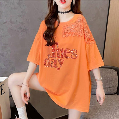 清純甘くて女子力UP   一目惚れ Tシャツ カットソー＜F-2950＞