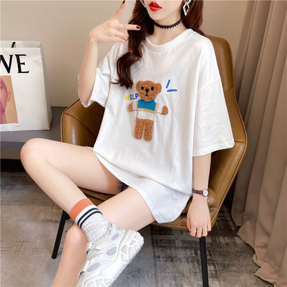 海外トレンド 海外トレンド 美人度アップ 好感度UP カジュアル 全3色 半袖 Tシャツ ＜F-11644＞
