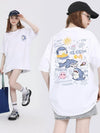 売り切れ必至 4色選択 ポップなプリントが夏に映えるプリント 半袖Tシャツ＜F-9327＞