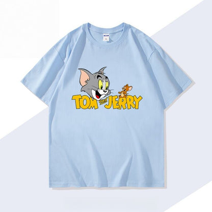 男女兼用 シンプル 着心地良い ゆったり Tシャツ F-13189