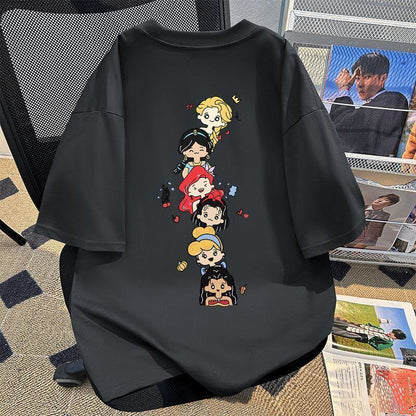 新商品 カジュアル 定番シンプル プリント 全6色 半袖TシャツF-8767