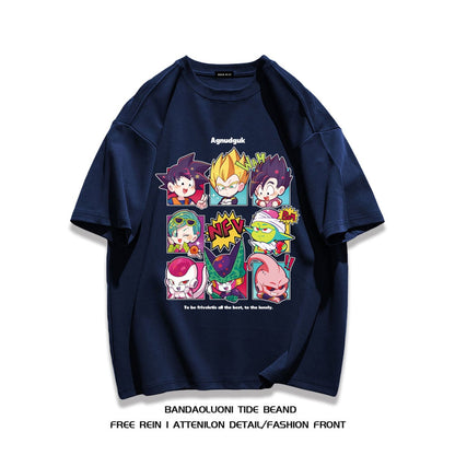 男女兼用 カジュアル プリント Tシャツ F-13295